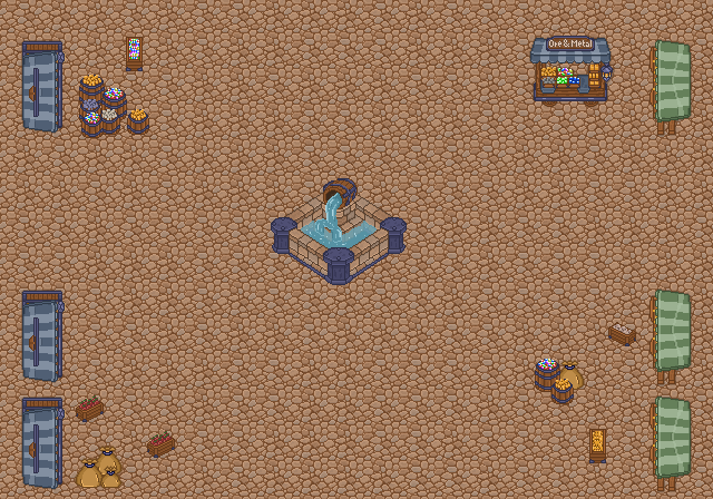 Market Square, an explorable social area in Infinilearn